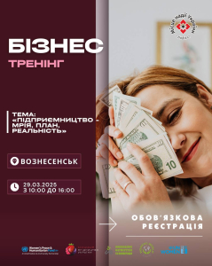 “Підприємництво — мрія, план, реальність”